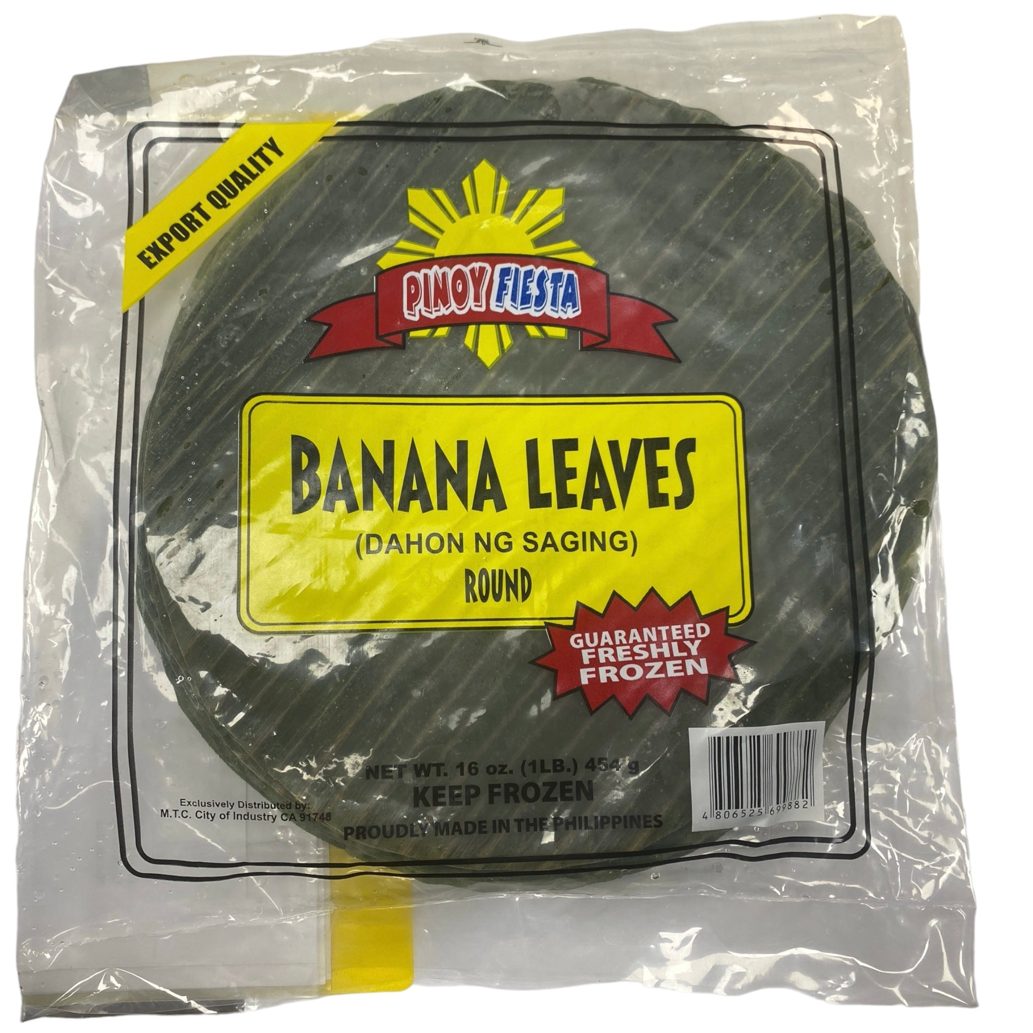 Pinoy Fiesta Frozen Banana Leaves Round Pinoy Ako