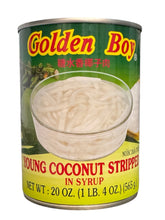 Load image into Gallery viewer, Golden Boy Young Coconut Stripped 20 oz (565g)
