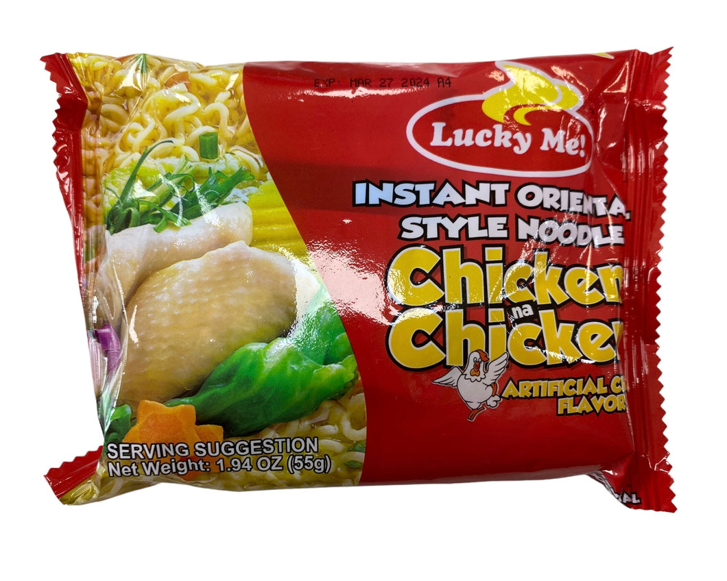 Lucky Me Instant Oriental Style Noodles Chicken na Chicken 1.94 oz