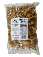 Load image into Gallery viewer, Tito Al’s Choice Chicharrones Strips Salt &amp; Vinegar Flavor 8 oz
