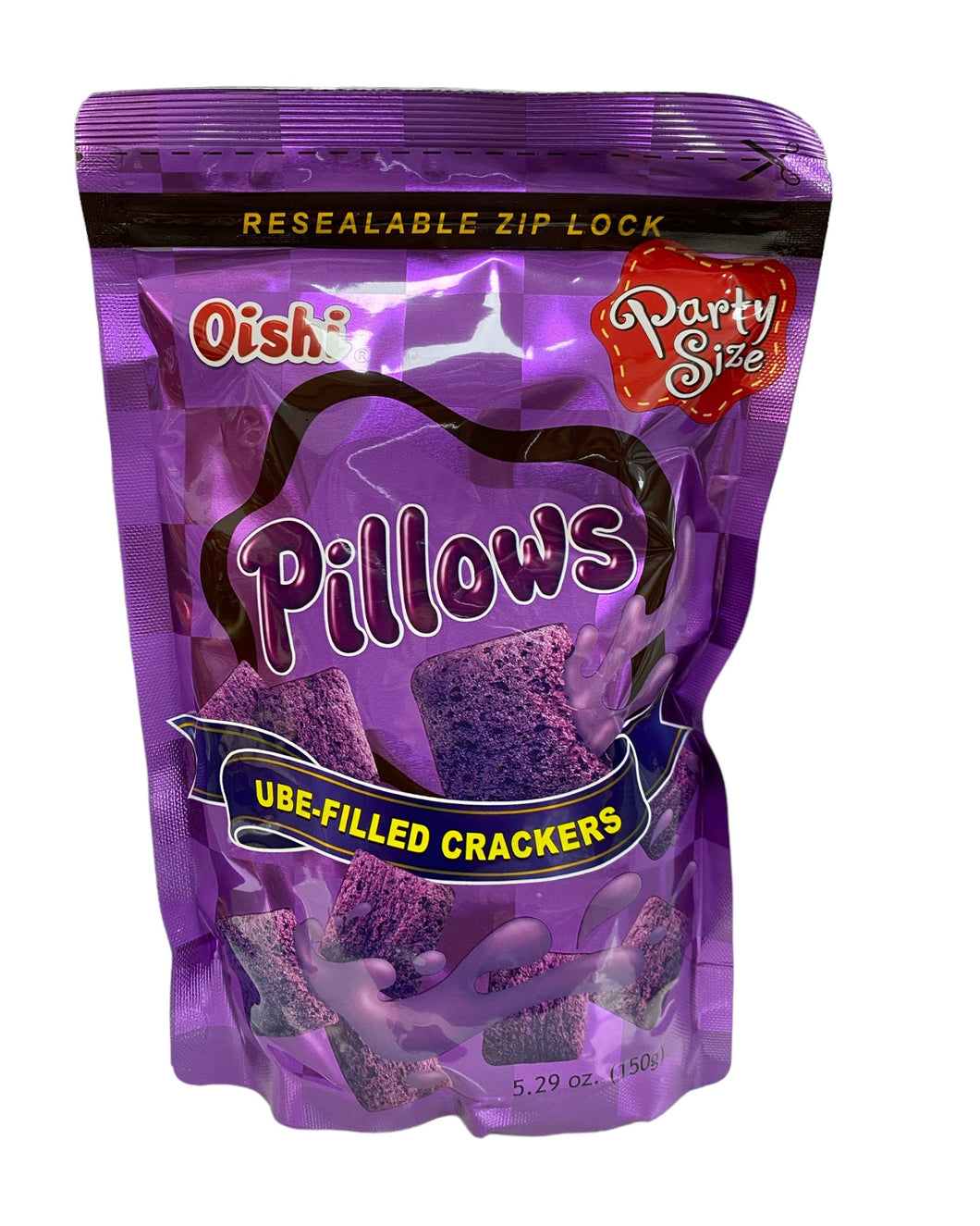 Oishi Pillows Ube Filled Crackers 5.29 oz.