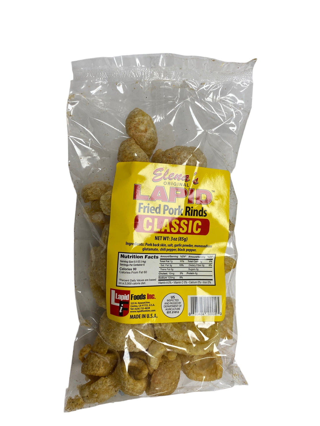 Lapid Fried Pork Rinds Classic