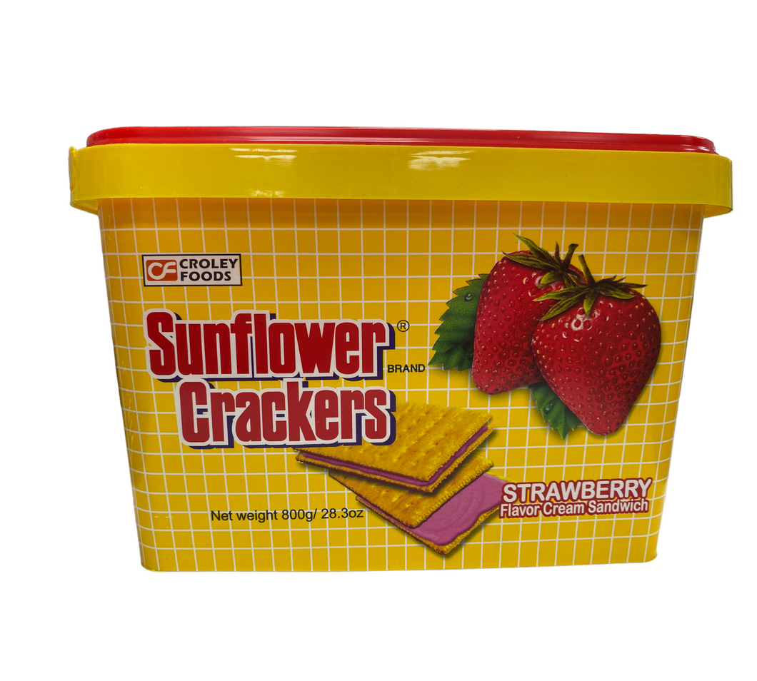 Sunflower Crackers- Strawberry (TUB) 28.3 oz