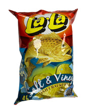 Load image into Gallery viewer, La-La Fish Crackers Salt &amp; Vinegar 3.52 oz
