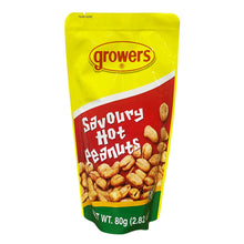 Load image into Gallery viewer, Growers Savoury Hot Peanuts (80g)
