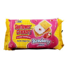 Load image into Gallery viewer, Sunflower Crackers Cream Sandwich - Strawberry Flavor 6.7 oz.
