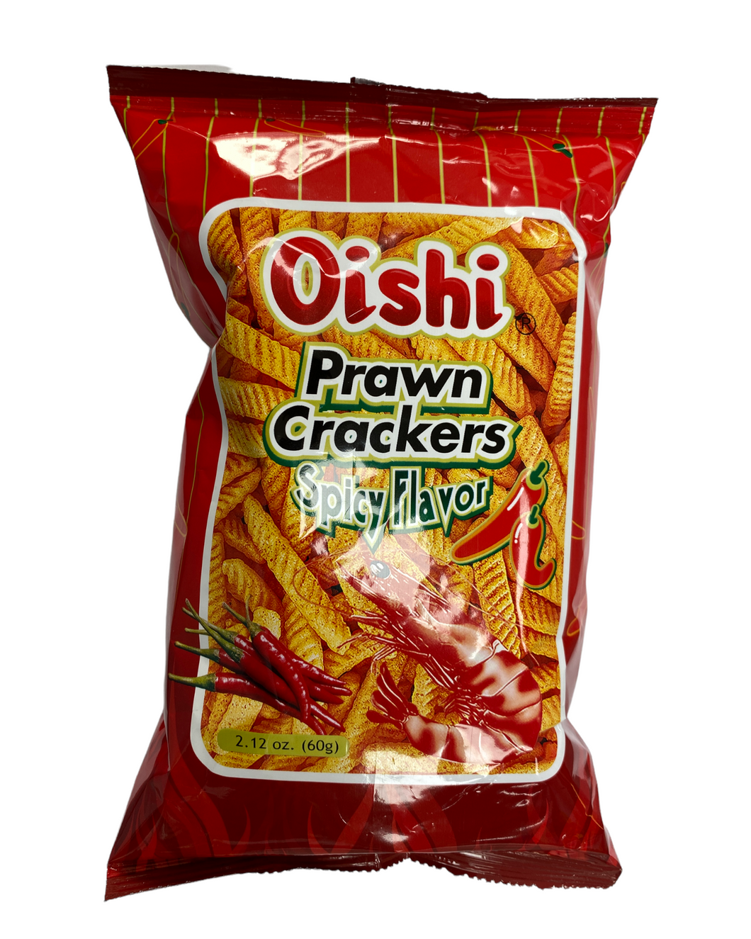 Oishi Prawn Crackers Spicy Flavor (Small) 2.12 oz