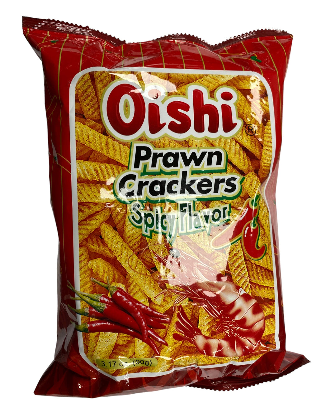 Oishi Prawn Crackers Spicy Flavor (Large) 3.17 oz