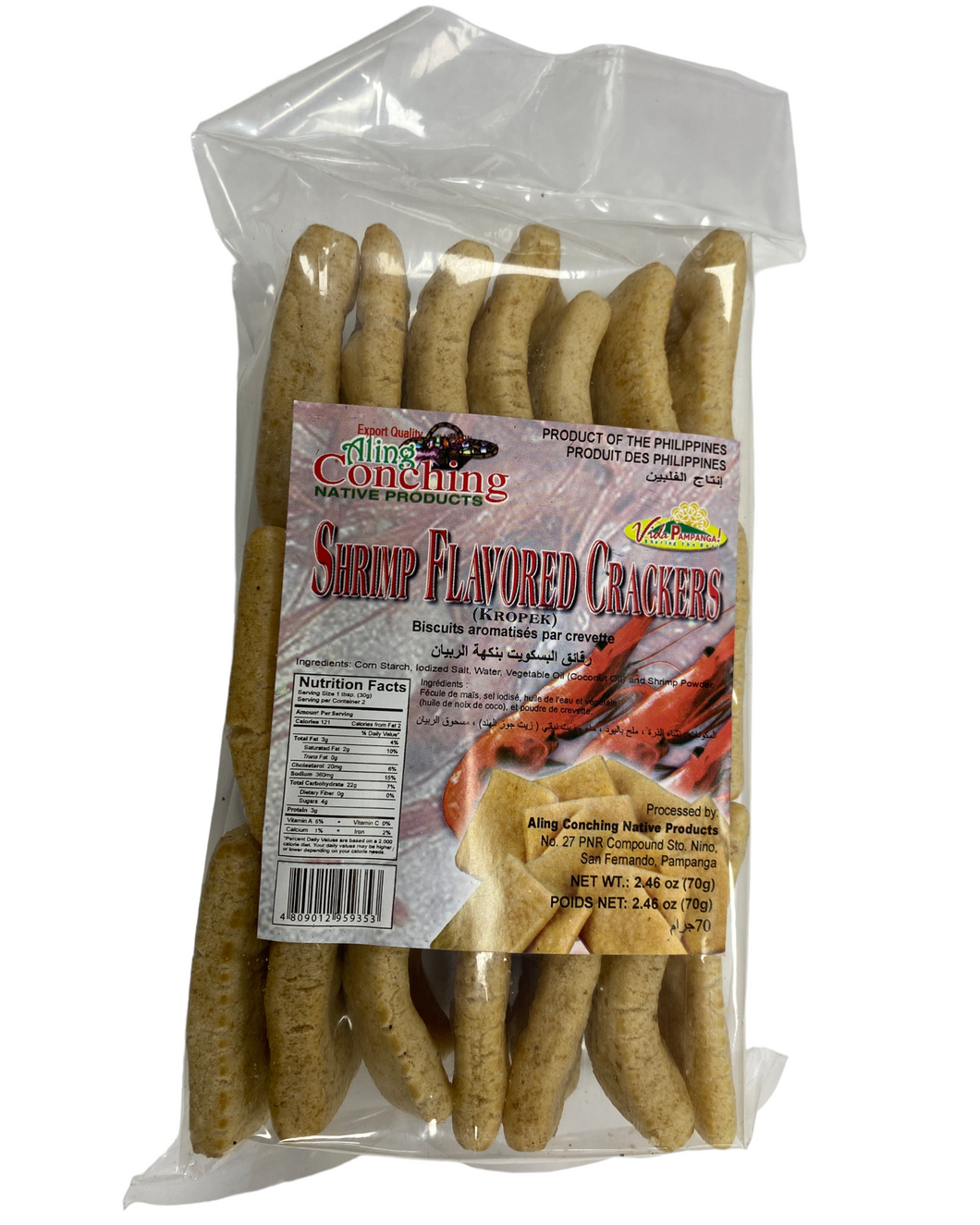 Aling Conching Kropek Shrimp Flavored Crackers 2.46 oz.