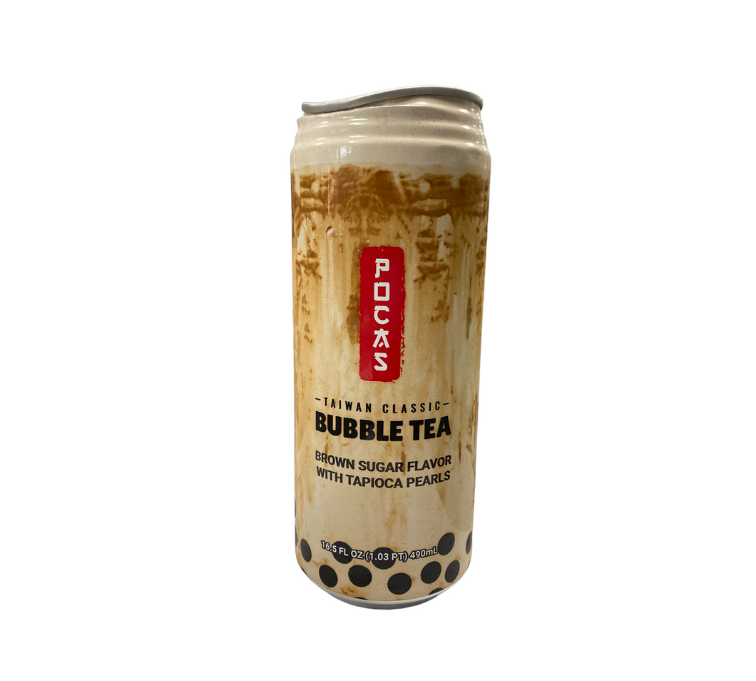 Pocas Bubble Tea Brown Sugar with Tapioca 16.5 fl oz